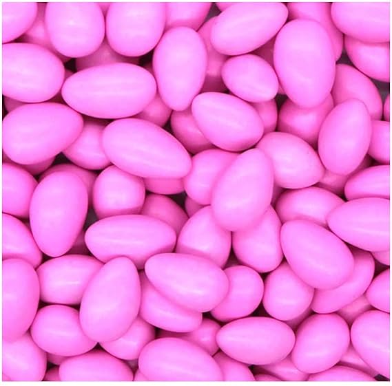 The Nutty Fruit House Jordan Almond Pastel Candy (Pink, 1 Pound (Pack of 1))