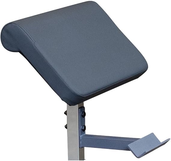 Body Solid (GPCA1) Preacher Curl Attachment for GFID71 GFID31 GDIB46L Benches with Bar Saddle, Best Preacher Bench Accessory for Biceps Triceps Workouts, Commercial and Home Gym Machine Attachments