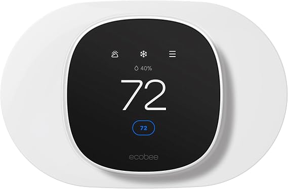 Tim Kit for ecobee Smart Thermostat Essential 2025, Wall Plate Cover Accessory for ecobee Thermostat, Easy to Install Cover Imperfections for Your Wall