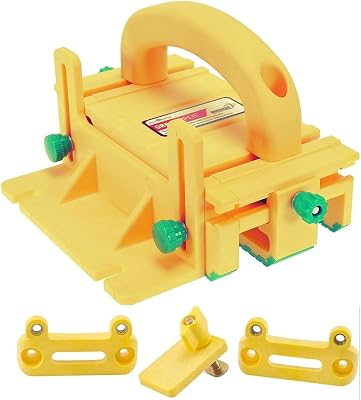 MICROJIG GRR-RIPPER GR-100 Pushblock With Handle Bridge Kit Accessory, Yellow