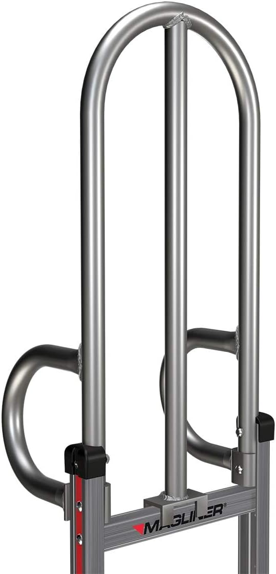 Magliner 62" Bolted Dual Grip Handle with Vertical Post for 2-Wheel Hand Truck