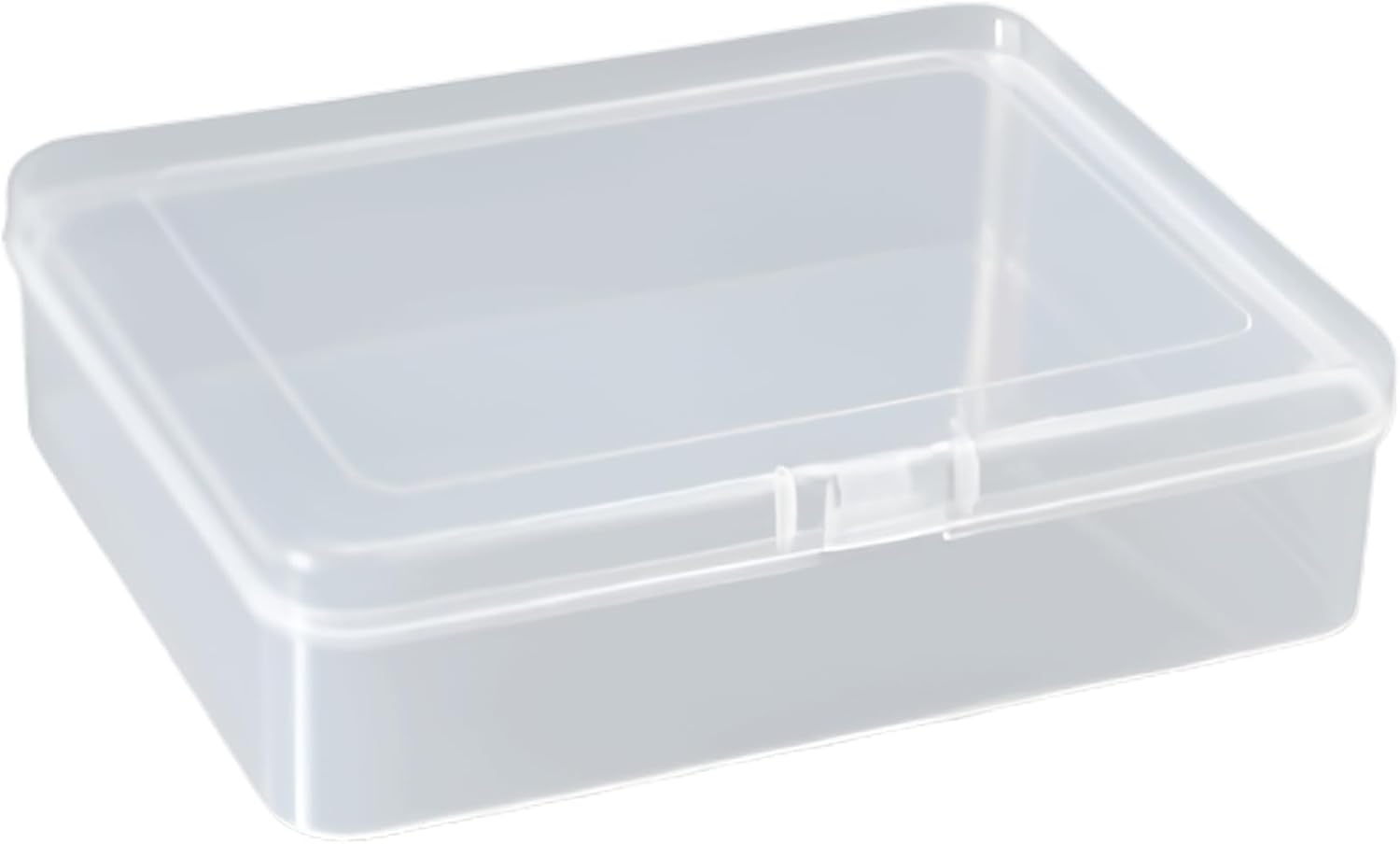 Spelt 12.5cm Mini Clear Goods Jewelry Electronic Storage Box Organizer Organizer Clip Lid Box