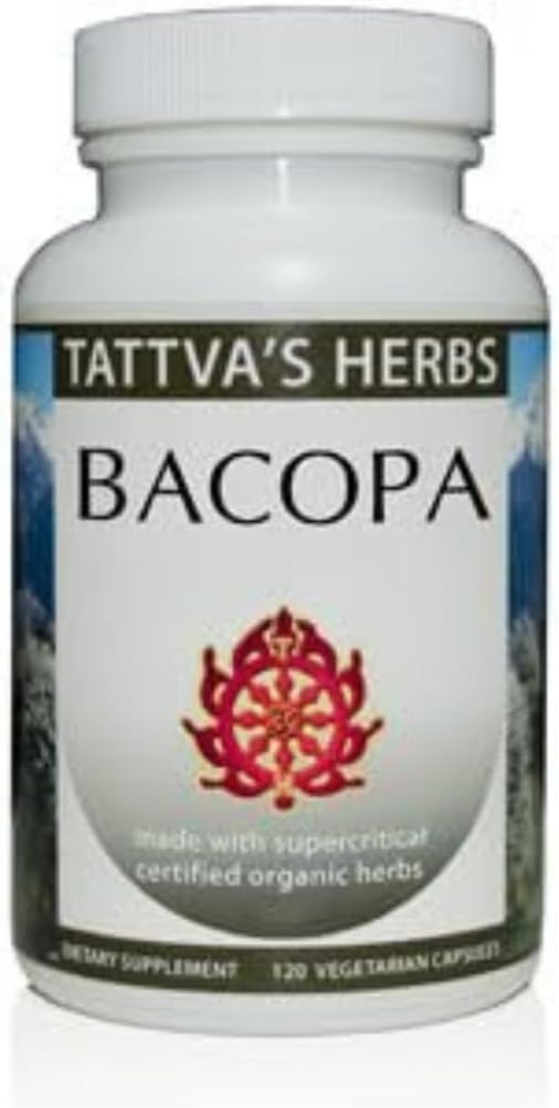 Tattva's Herbs Bacopa Monnieri Supplement, CO2 Extract, 500mg, 120 Ct