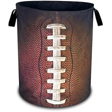 Football Laundry Basket Oxford Cloth Ball Texture Laundry Hamper With Handle Foldable Portable Clothes Storage Basket 18.9 X 16.5 Inch Storage Bag For Laundry Room/Bathroom/Bedroom/Dormitories