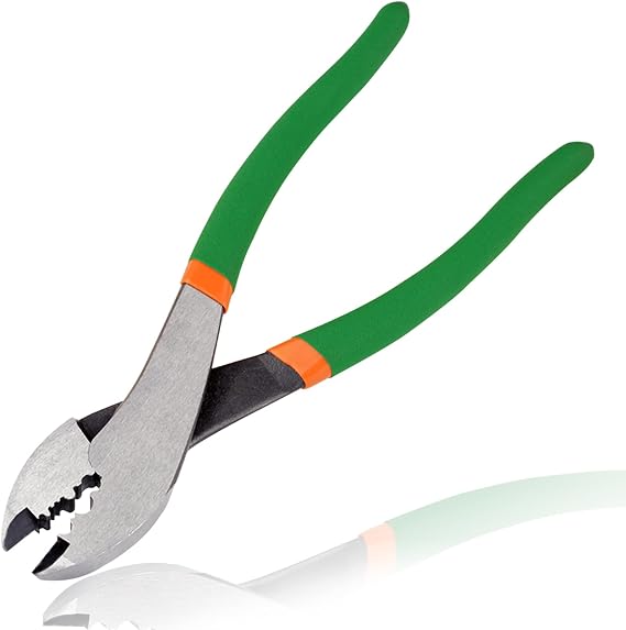 Wire Crimping Tool with Wire Cutter, 8-Inch Electrical Pliers