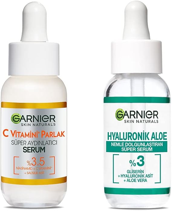 Garnier Vitamin C Serum + Hyaluronic Aloe Serum Set