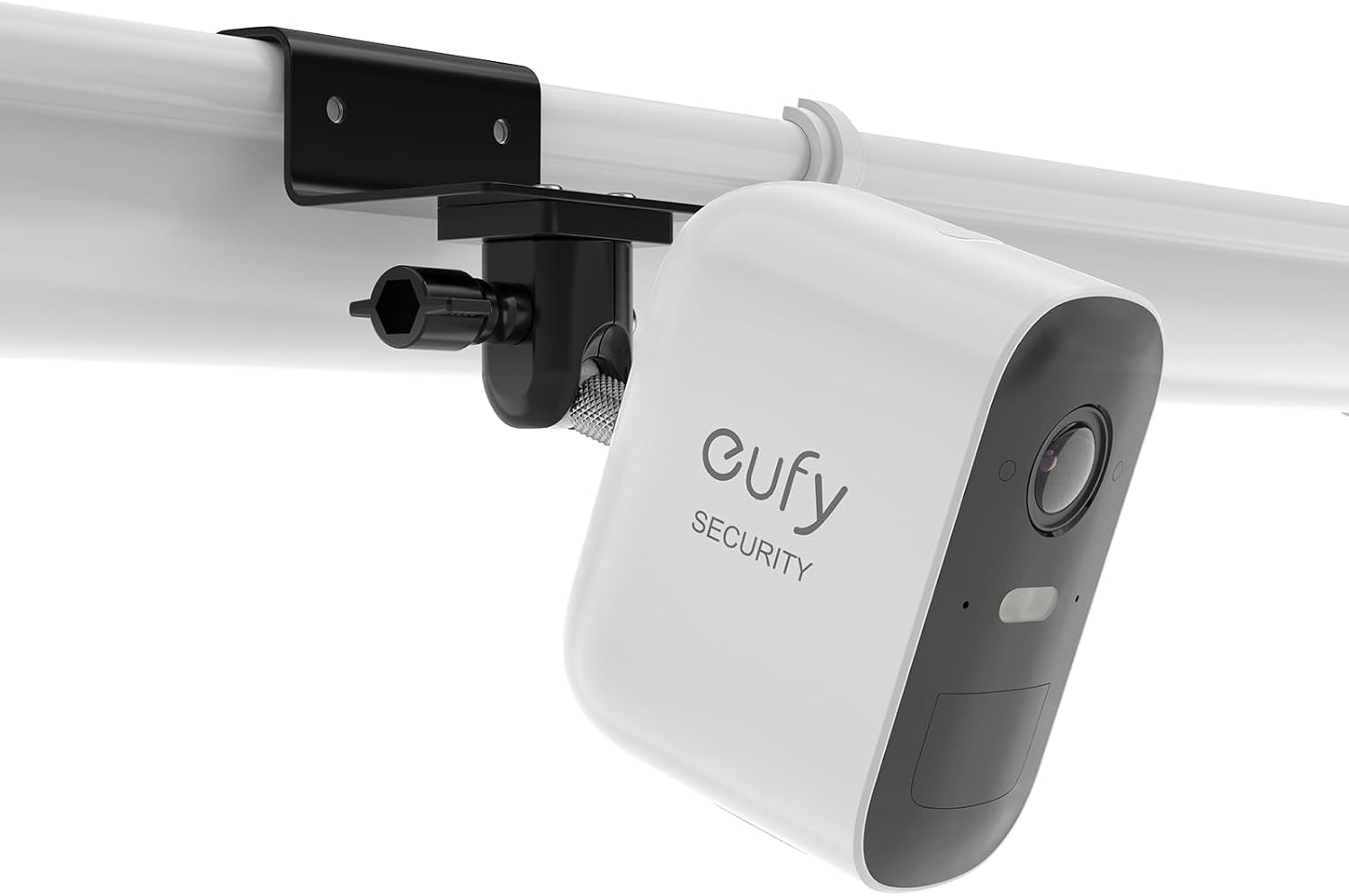 HOLACA Gutter Mount Compatible with Eufycam 122C2C Pro33CE, Arl o Pro 234Ultra 1&2Essential Surveillance Cameras, and Other Cameras with 14" Thread, Black | 1PCS