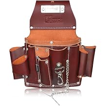 Grain Leather Electrician Tool Pouch | Carpenter Tool Pouch | Electrician Pouch | Electric Tool Bag | Electrician Bag | Leather Tool Belt