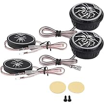 Qiilu Car Tweeters, 2Pcs Auto Car Spider Pattern Super Power 150W 12V DC Audio Speaker Tweeter Loudspeaker