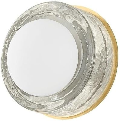 Hudson Valley Lighting 1602-AGB Mackay - 4W 1 LED Round Wall Sconce-7.75 Inches Wide, Finish Color: Aged Brass