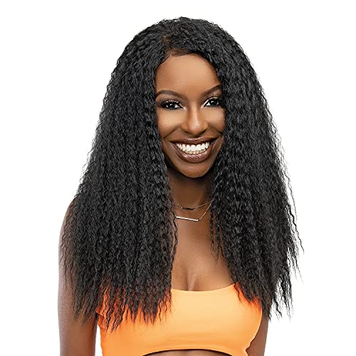Janet Collection HD Swiss Lace Front Wig Melt Hand-Tied 13X6 Kinky Wig 22 M.BLYGCARAMEL