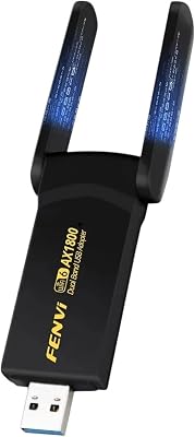 Fenvi 1800Mbps WF 6 USaB Adaptier Dual Band 2.4G5Ghz Wireletss WF Signal Adapter USaB 3.0 DongIe Network Card for Laptop Pc Win 1011 New 2026 High for Reliable Electronic Component, Precision