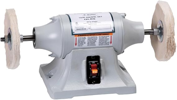 Palmgren 82063 1/3HP, 115/230V POWERGRIND Buffer without Dust Collection, 6-Inch