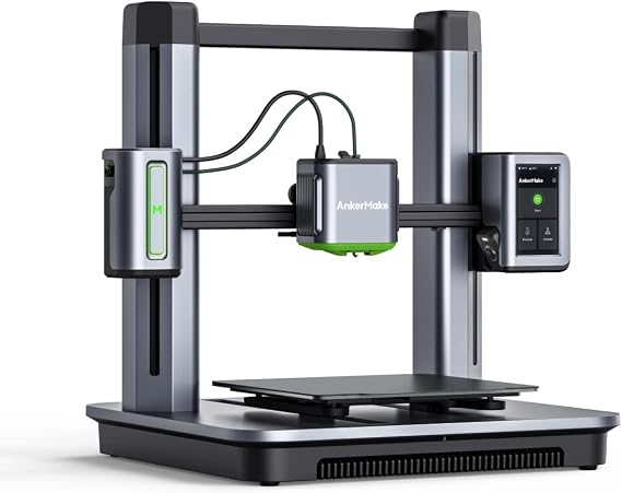 AnkerMake M5 3D Printer, High-Speed, Speed Upgraded to 500 mm/s, Fast Mode, Smooth Detail, Easy to Use for Beginners, Error Detection with AI Camera, Auto-Leveling, Integrated Die-Cast Aluminum Alloy