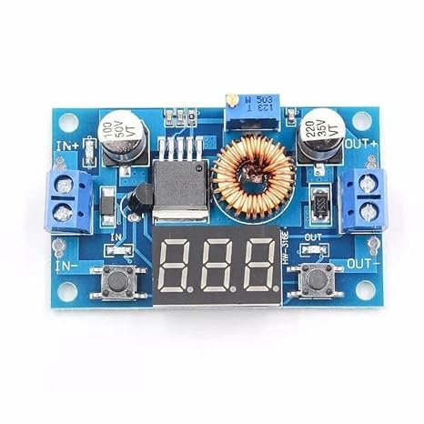 SANEC XL4015 Dijital Ekranlı DC-DC Ayarlanabilir Gerilim Düşürücü - Voltmetre