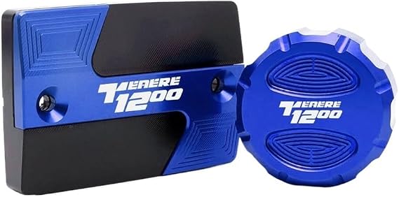 for Su&per for Tenere for Tenere1200 XT1200Z Motorcycle CNC Front & Rear Brake Fl&uid Cylinder ma&Ster Reservoir Cover Cap
