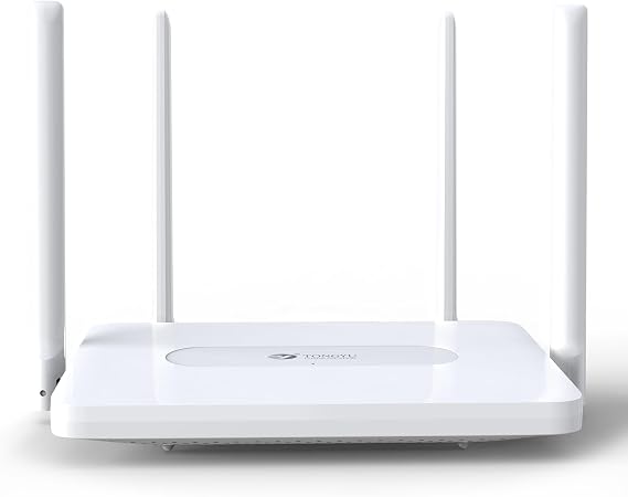Tongyu AX1800 WiFi 6 Router, 1200Mbps Dual Band Wireless Internet Router Ethernet Ports OFDMA MU-MIMO Parental Controls Guest Network WPS EasyMesh 60 Devices 3600sq. ft. for Modem, Home, Gaming