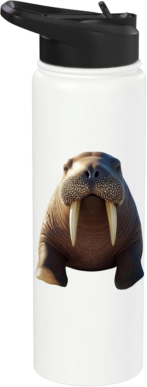 Walrus with Tusks Seal Pacific Walruses Stainless Steel Insulated Water Bottle