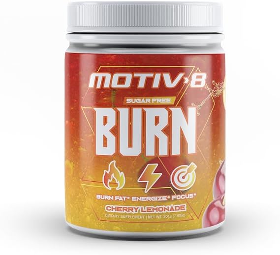 Motiv-8 Pre-Workout Performance, Sugar Free Pre-Workout, Boost Energy and Focus, Improve Workouts, Enhances Mood (30 Servings, Cherry Lemonade)
