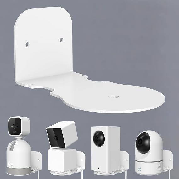 Blink Mini Pan-Tilt Kamera/WYZE Cam Pan v3&v2 / Eufy Security Solo IndoorCam P24 için Duvar Montajı - WYZE/Blink/Eufy Güvenlik Kamerası Ev/Daire/Ofis için Montaj Braketi Aksesuarları (1'li