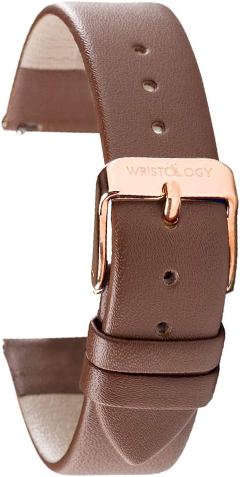 Quick Release Leather Watch Band Strap - Replacement for Mens or Womens Choose Color And Width 16mm, 18mm, 20mm or 22mm