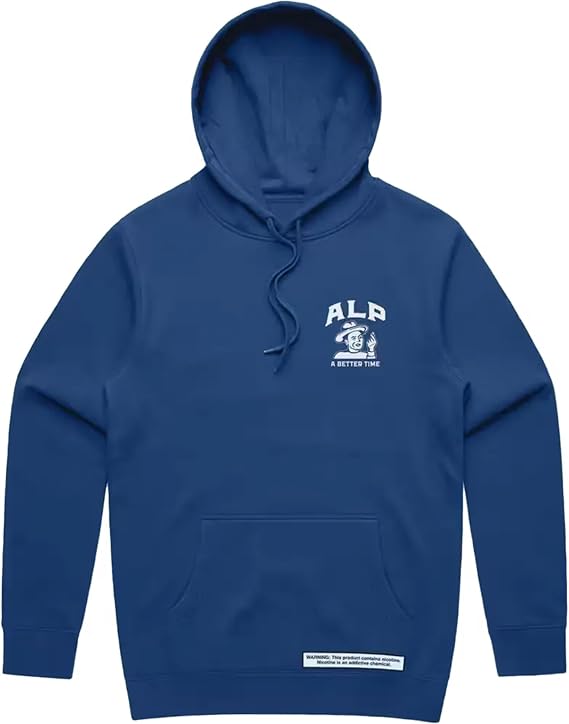 Supply Co - Classic Hoodie Blue Pullover - Midweight - Size L
