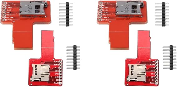 2Pieces Micro SD Sniffe Compatible with TF Card Adapter Plate Universal 1pc, Silver