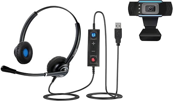 TruVoice Voicepro 20 Headset and Webcam Bundle