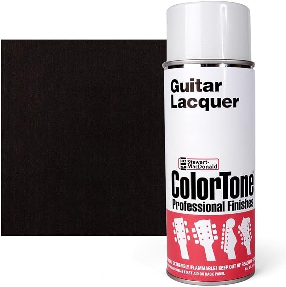 ColorTone Aerosol Guitar Lacquer, Sunburst Black, 13 oz Spray