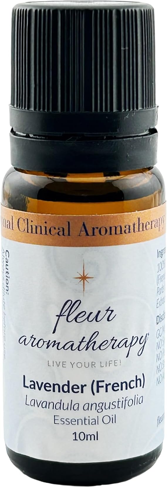 Lavender FR Lavandula angustifolia Essential Oil 10ml - Fleur Aromatherapy | 100% Pure Undiluted, French Lavender, GC/MS Tested, Professional Clinical Aromatherapy Quality
