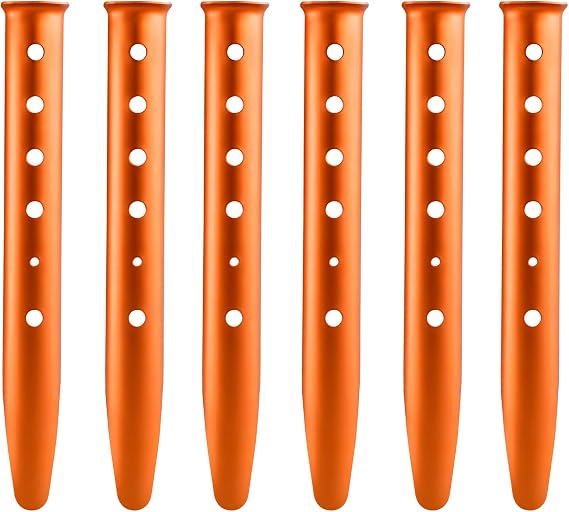 Azarxis Snow Sand Tent Stakes Pegs Aluminum U-Shaped Lightweight Heavy Duty Ground Nails for Beach Shade Canopy Camping Hiking Backpacking Picnic