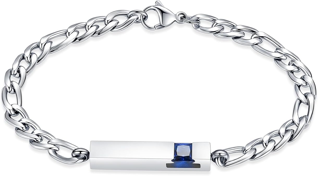 Hearbeingt Cylinder Cremation Jewelry Urn Bracelet for Ashes for Women