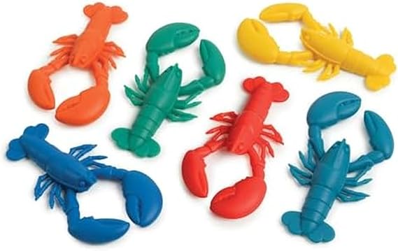 Genuine Fred PARTY PINCHERS Lobster Drink Markers Set of 6 Silicone Drink IDs Food-Safe, Easy to Clean, Reusable Fits Most Stemware