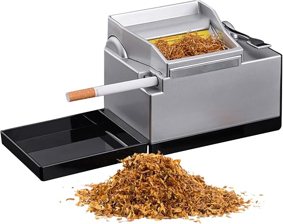 Electric Cigarette Rolling Machine, 8.0 Fully Automatic Cigarette Rolling Machine with Cigarette Case, Indicator Light Showing Working Status, Ideal Gift for Husband and Father