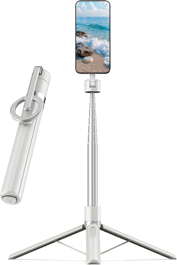 68in Magnetic Tripod for Phone Without Remote Control,Selfie Stick for Magsafe, 360 Rotatable Travel Phone Tripod for iPhone/Android-Includes only the Tripod Itself,Accessories are not Included