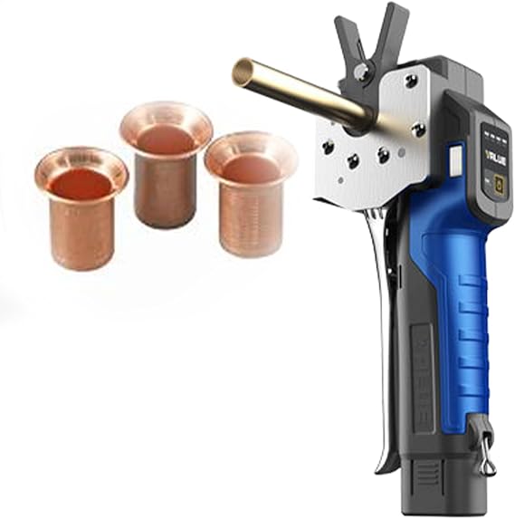 Professional HVAC Flaring Tool Kit for Copper, Aluminum, and Brass Pipes -for Air Conditioners, Refrigerators, and Car Repairs - Includes Swaging Tool, Wrench, and More!