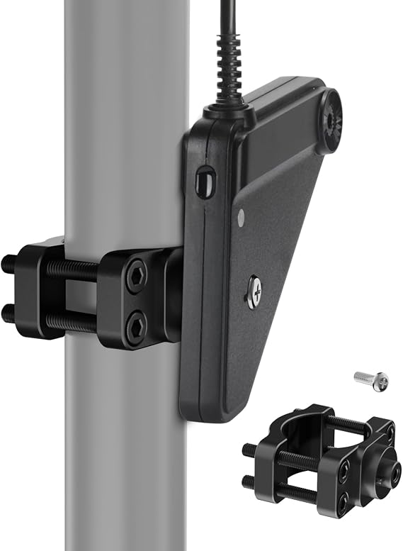 JISHAHS Aluminum Mount for Lowrance Eagle Eye 9 Sensor - Compatible with Various Rod, Easy Installation - Aluminum Alloy Material - Sturdy and Durable