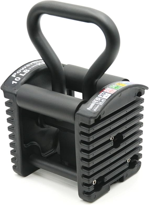 PowerBlock Pro Series Kettlebell Handle, Black | Converts Pro Series dumbbells into a kettlebell for home or commercial use