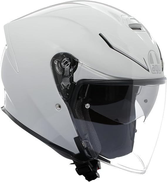 AGV - K5 JET EVO E2206, Jet Unisex Motorbike Helmet, Carbon and Glass Fibre Open Face Motorcycle Helmet, with Scratch Resistant and Anti-UV Visor