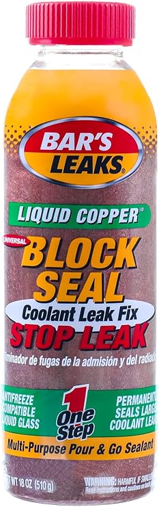 Bar's Leaks 1109 Liquid Copper Block Seal, 18 oz, 1-Pack