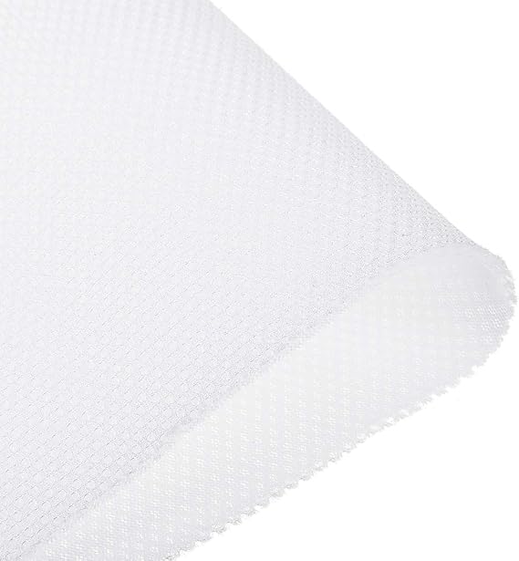 uxcell White Speaker Mesh Grill Stereo Fabric Dustproof 0.5x1.45M 20 x 57 Inch