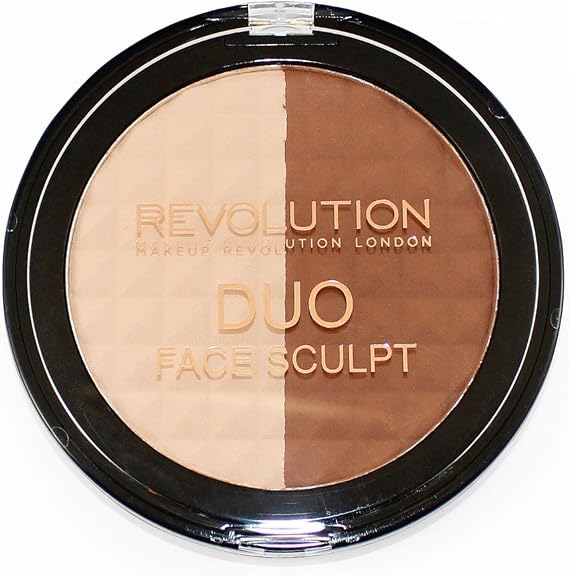 Makeup Revolution Duo Face Sculpt Contouring and Highlighter 2-in-1 Pack of 1 x 15 g