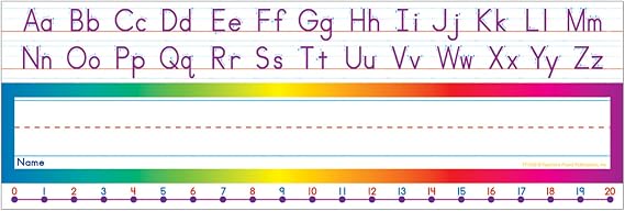 Scholastic Alphabet-Number Line (Standard) Name Plates (TF1528)