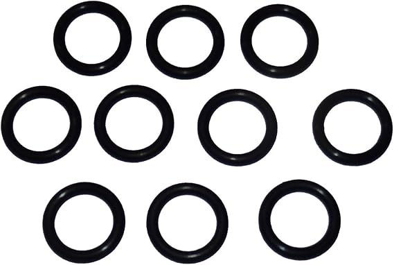 Captain O-Ring - Power Pressure Washer O-Rings for 3/8" Quick Coupler, High Temperature Viton FKM (10 Pack) [1/2" o-Rings to fit 3/8" QC Fittings]