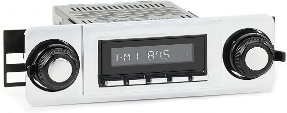 RetroRadio, Compatible with 1967-1972 Chevrolet C/K Series Truck, 300-watt Classic Truck Stereo with AM/FM RDS Tuner, Bluetooth, USB