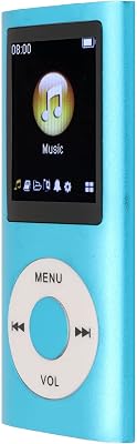 MP3 Player, Mini MP3 Player MP3 Player Music Player Stylish Multifunctional Lossless Sound Slim 1.8 Inch LCD Screen Portable MP3 Music Player Blue