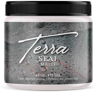 Dixie Belle Terra Seal Matte | 16 oz Clear Matte Water-Based Topcoat Paint | Paint for Wood, Canvas, Tile, Fabric, Home