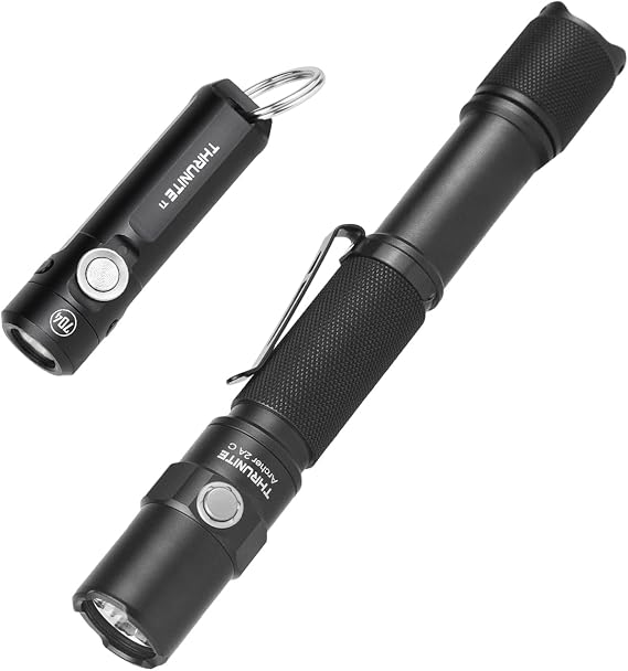 ThruNite Ti EDC Rechargeable Keychain Flashlight Bundle Archer 2A C Rechargeable AA Flashlight