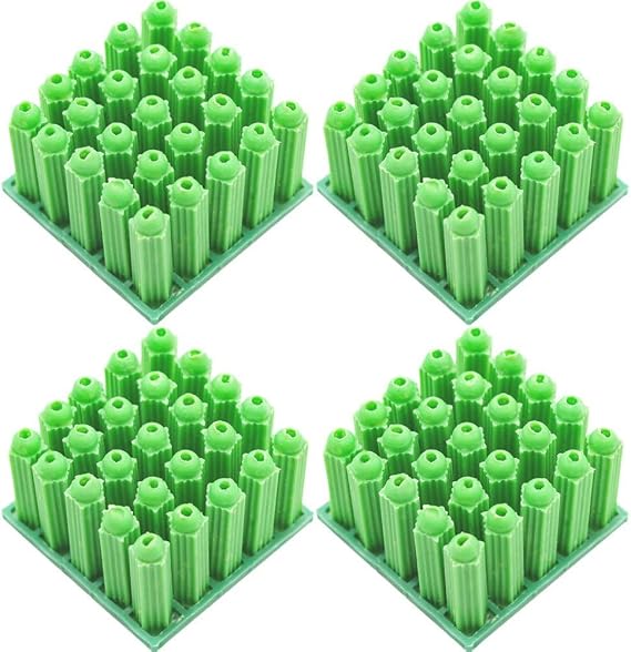 Plastic Masonry Screw, 100pcs Plastic Expansion Screw Expansion Tube Into The Wall Rubber Particles M6 Rubber Plug Fixed Wall Anchor