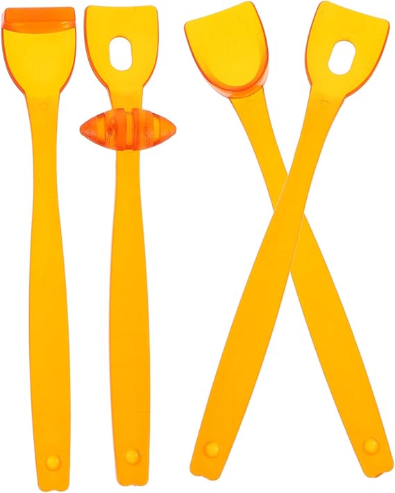 Healeved 4pcs Tongue Exercise Tool Boys and Girls Oral Motor Training Device Speech Therapy Materials Tongue Tip Lateralization Elevation Tools